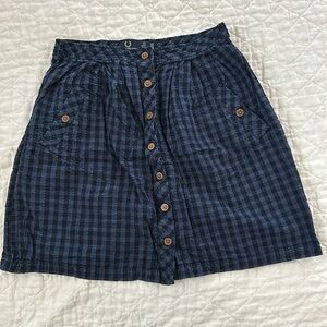 Fred Perry blue gingham skirt
